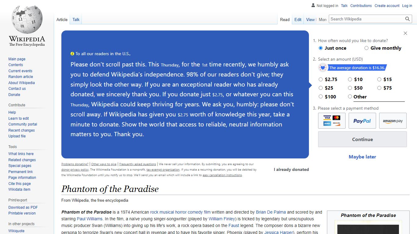 Phantom of the Paradise - Wikipedia